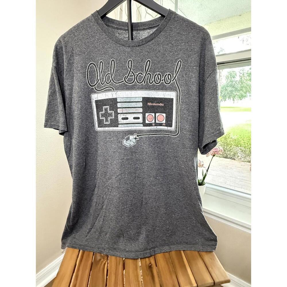 Nintendo Entertainment System Shirt Mens Large Old School Controller Retro Tee